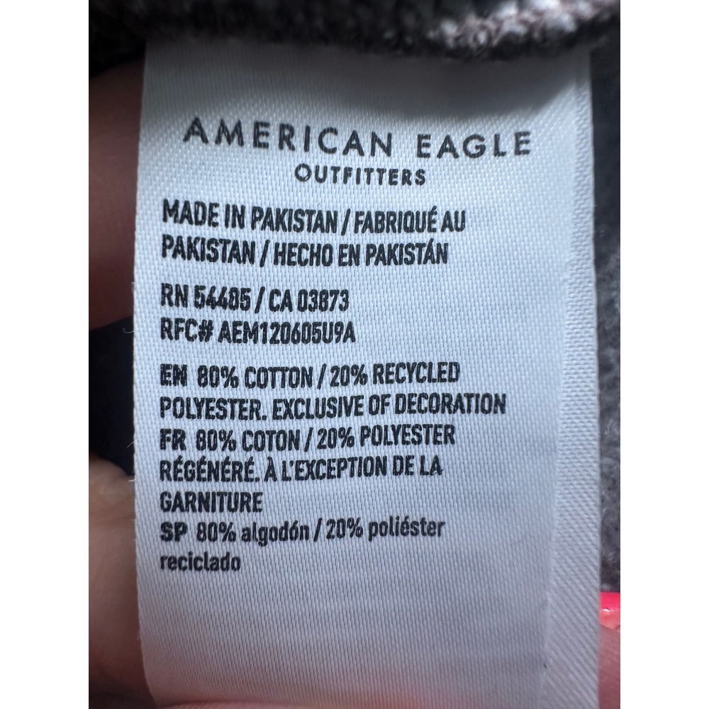 NWOT American Eagle London Sweatshirt Womens XL Brown Oversized Graphic Pullover - Picture 4 of 9